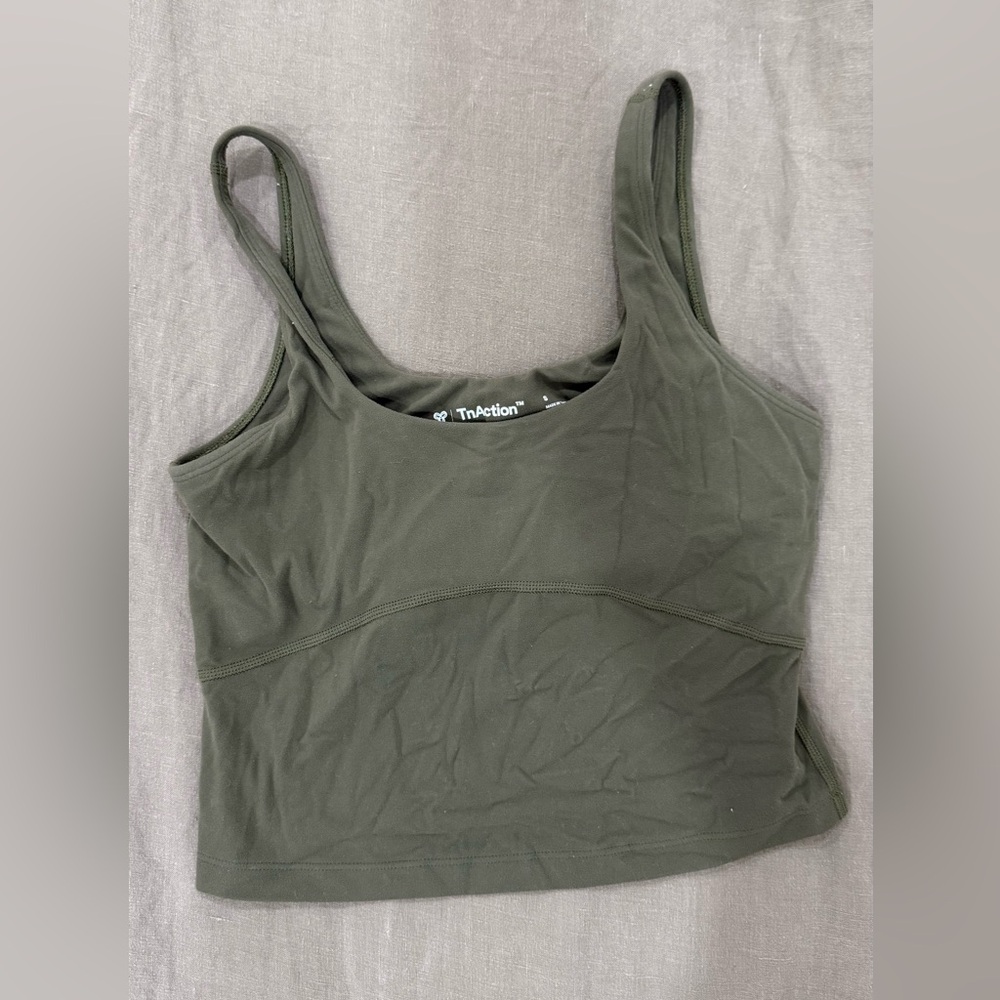 TNA Olive Green Sports bra top